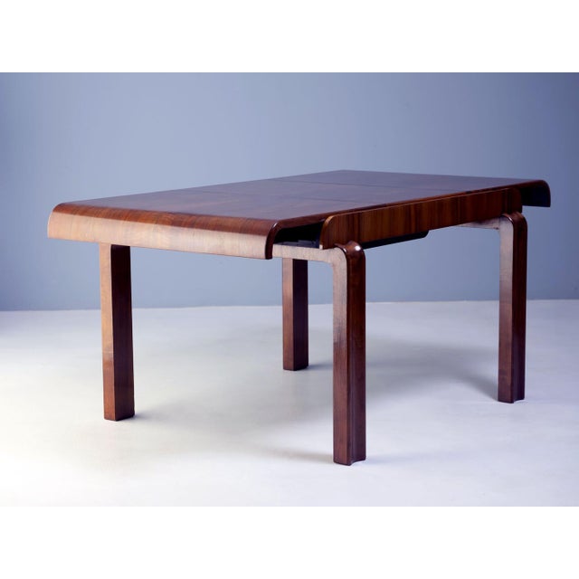 Vintage Extendable Dining Table, 1930s, Set of 5 For Sale - Image 9 of 15