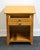 1990s 1990s Stanley Furniture Solid Maple Contemporary Modern 21" Open Cabinet Nightstand For Sale - Image 5 of 13