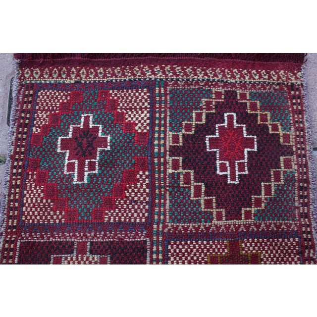 1970s Tribal Burgundy Cecim Kilim Rug For Sale - Image 9 of 13