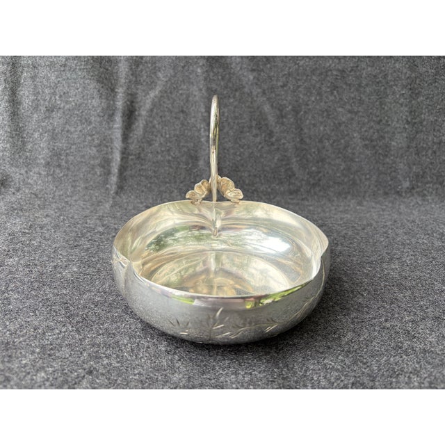 Late 19th Century Antique James Tufts Silverplate Bon Bon Dish For Sale - Image 5 of 18