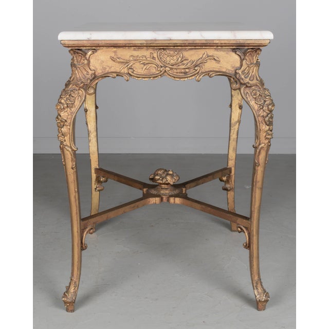Louis XV Style French Onyx Top Table For Sale In Orlando - Image 6 of 7