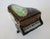C.1990's; Limoges, France, hand-painted Rochard "Baby Grand Piano," Trinket box, with brass ribbon metal clasp and...
