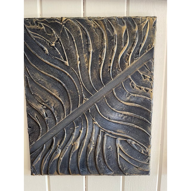 Contemporary Original Black & Gold Textured Diptych – 16” X 19” Each – Denver Artist For Sale - Image 4 of 4