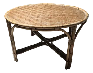 Bamboo Patio Dining Table, Italy, 1960s