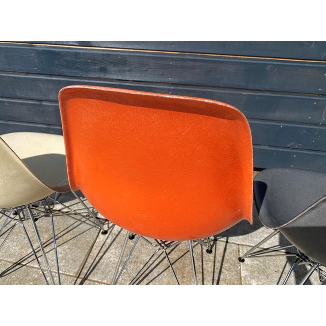 Vintage Fiberglass DSR Eiffel Chairs by Charles and Ray Eames for Herman Miller, 1950s, Set of 4 For Sale - Image 3 of 16