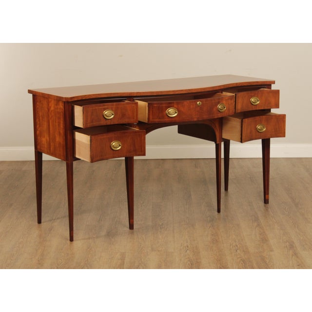 Hepplewhite Style Walnut Serpentine Sideboard by White Furniture Chairish