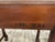 Antique American Empire Mahogany Writing Desk With Lyre Back Needlepoint Chair For Sale - Image 12 of 13