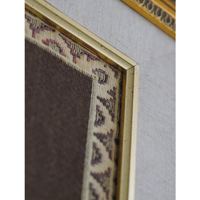 1970s Pair Irish Framed Floral Tapestry Art For Sale - Image 5 of 14