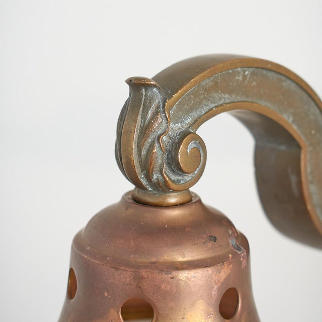 Decorative Acorn Brass Wall Light from Holophane For Sale - Image 5 of 8