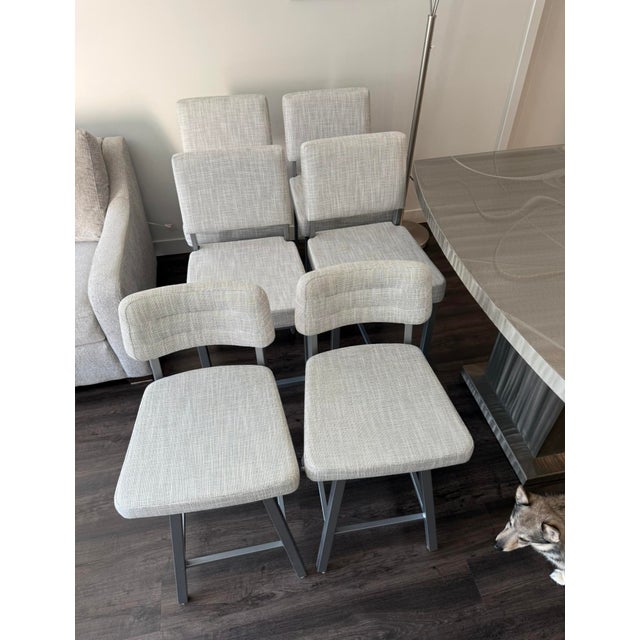 Metall Furniture Dining Table with Amisco Chairs – Dining Set For Sale In Minneapolis - Image 6 of 11