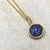 Created in 18 karat yellow gold 10 mm size charm Blue Sapphires 0.30 ct approx September birthstone Chain sold separately...