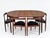 Hans Olsen Round Extendable Dining Table and Chairs in Teak by Hans Olsen for Frem Røjle, Denmark, 1960s, Set of 5 For Sale - Image 4 of 18