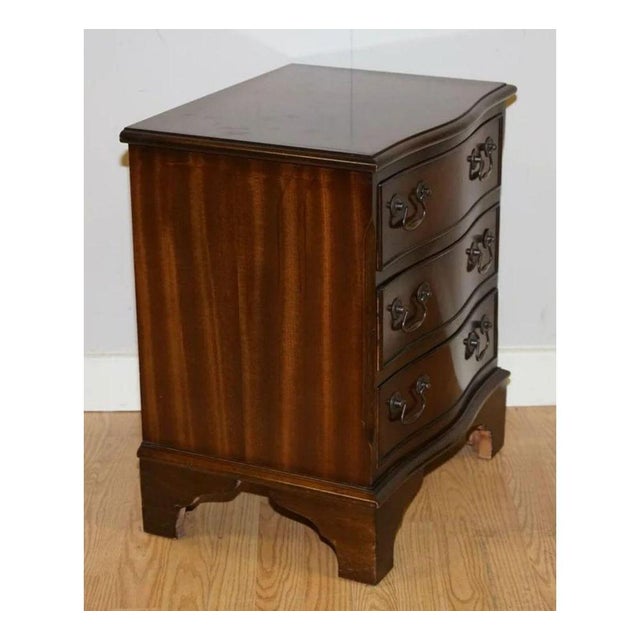 Georgian Style Hardwood Flame Chest of Drawers For Sale - Image 9 of 11