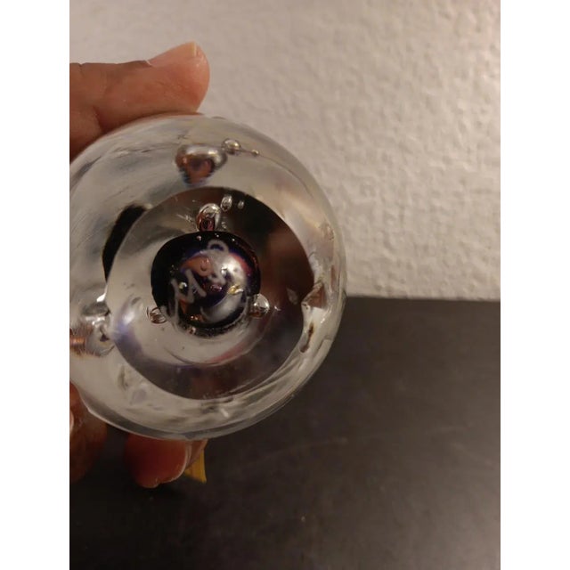 Mid-Century Modern 1990s Signed Marian Pyrcak Mp Poland Sommerso Teardrop Paperweight For Sale - Image 3 of 6