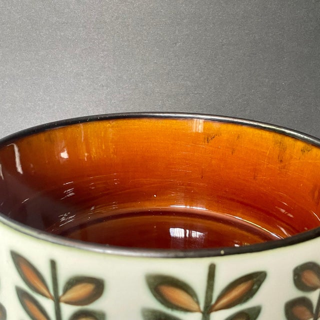 Vintage Boch Rambouillet Bowl – Belgium Hand Painted Midcentury Modern Ceramic, MCM 1960s For Sale - Image 4 of 4
