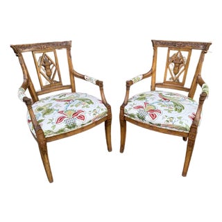 Newly Upholstered French Directoire Chairs For Sale