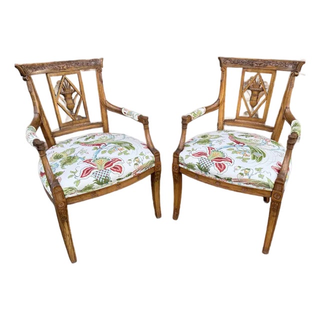 Newly Upholstered French Directoire Chairs For Sale