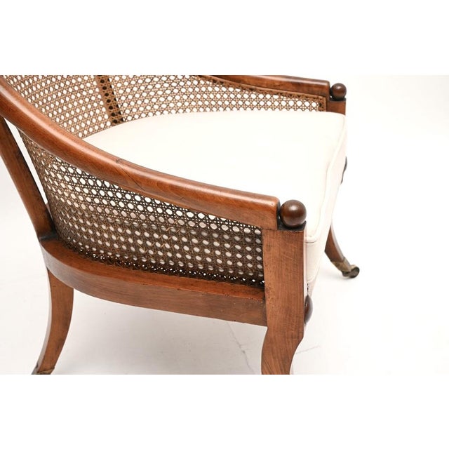 Antique Regency Caned Armchair, 1810 For Sale - Image 9 of 11
