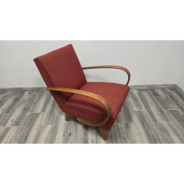 Art Deco Lounge Chair by Jindrich Halabala For Sale - Image 3 of 11