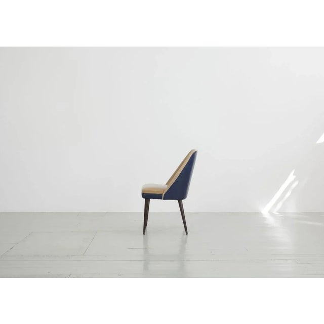 Set of Bicolor Leatherette Dining Chairs from Cassina, 1950s For Sale - Image 11 of 18