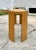 Boho Chic Modern Spilt Reed Console Table. We love the top of this table! The diagonal lines are awesome with the angled...