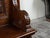 Wood Italian 19th Century Walnut Hall Bench with Carved Back and Large Volutes For Sale - Image 7 of 12