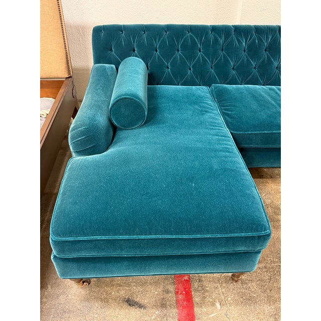 Art Deco Cypress Furniture Custom Made U-Shaped Sectional For Sale - Image 3 of 12