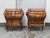 Mid 20th Century Rococo Italian Style Olive Wood Nightstands, Pair For Sale In San Francisco - Image 6 of 12