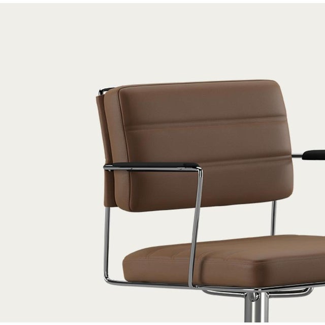 One Collection Time Chair Frame in Chrome and Upholstery from Henrik Tengler For Sale - Image 10 of 13