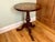Wood Vintage Round Mahogany Pedestal Inlaid Maitland Smith Side Table For Sale - Image 7 of 10
