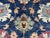 Navy Blue Navy Blue Afghan Sultani Natural Dye Wool Rug, Persian Floral Botanical Design, 8′2″ × 9′11″ For Sale - Image 8 of 16