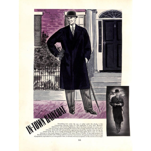 "Apparel Arts Esquire Vol VII 1937 Advance Spring Coronation Number Edward Viii" For Sale - Image 9 of 12