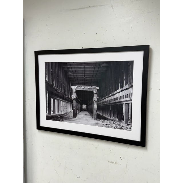 Transitional Tempelhof Airport Photography Black + White Print For Sale - Image 3 of 12