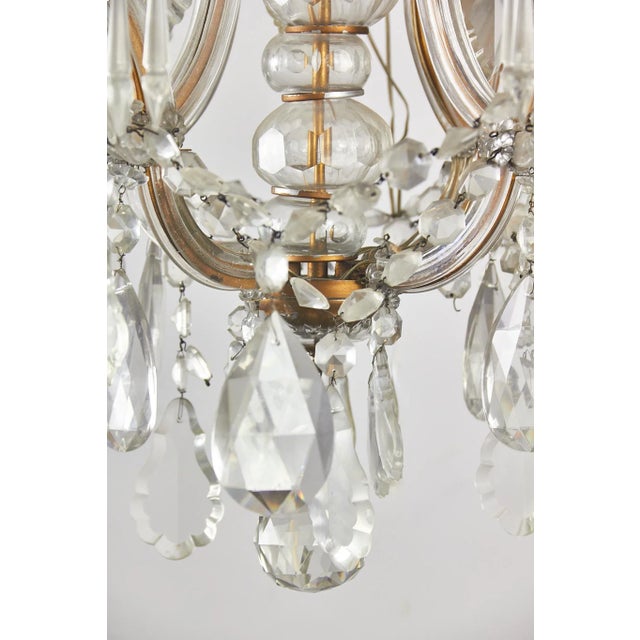 Vintage Italian Crystal Chandelier, 1950s For Sale - Image 14 of 18