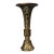 Bronze Gu Vase With Gold Inlay & Inscribed Markings, Archaic Scroll Motif, Tall Flared Ritual Style Bronze Vessel For Sale