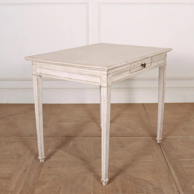 Swedish Painted Side Table For Sale - Image 5 of 10