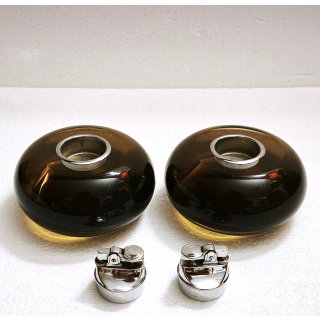 Space Age Gas Table Lighters by Ingo Knuth for Soldi & Scati, Italy, 1970s, Set of 2 For Sale - Image 14 of 18