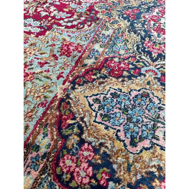 Large Floral Kirman Style Rug, 1930s For Sale - Image 14 of 18