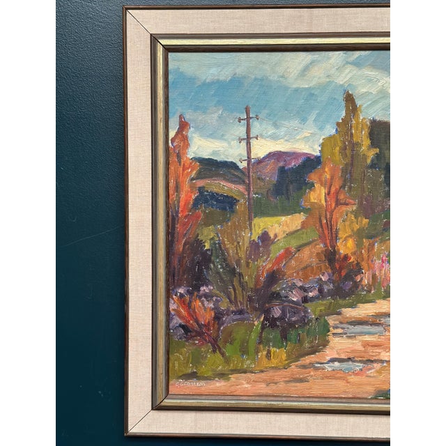 G. Grontzon, The Hillside Path, 1950s, Oil on Canvas, Framed For Sale - Image 15 of 18