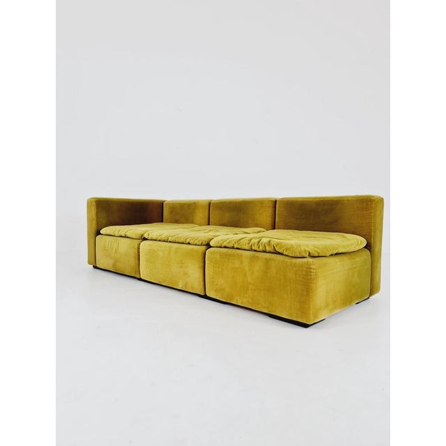 Gold Mid-Century Green Modular Sofa from Cor, 1970s, Set of 3 For Sale - Image 8 of 18
