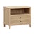 Boho Chic Bristol Park Whitewashed Oak Wood Nightstand For Sale - Image 3 of 9