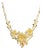 24 Karat Pure Gold Hand Made Yellow Gold Solid Flower Necklace, 37 Gm, 18 Inch For Sale