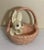 1980s Vintage Florentine Art Studio Pottery Sculpture Rabbit Bunny in Easter Basket For Sale - Image 5 of 12