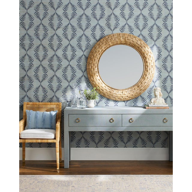 Serena & Lily Gardenside Grasscloth Wallpaper Roll Chairish