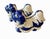 19th C. Chinoiserie Blue and White Foo Dogs, a Pair For Sale - Image 4 of 12