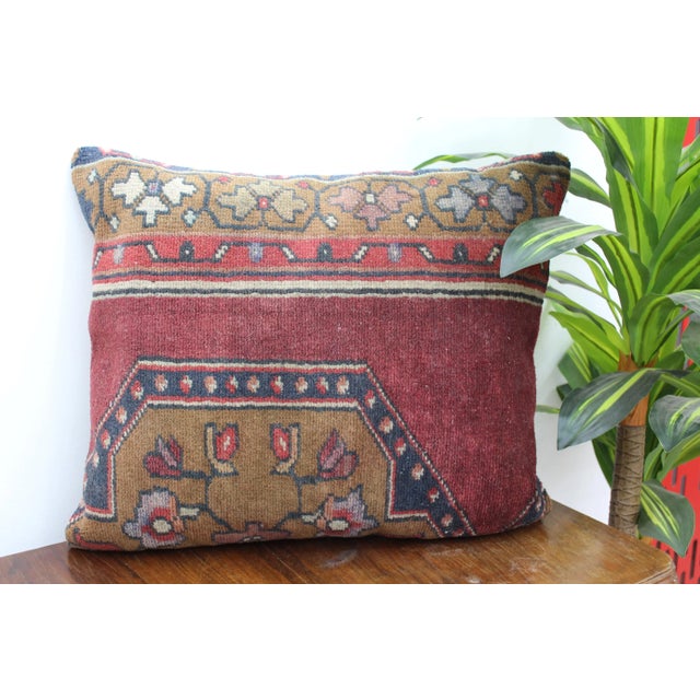 Brick Red Turkish Decorative Pillow Cover - 19"x22.5" For Sale - Image 8 of 11