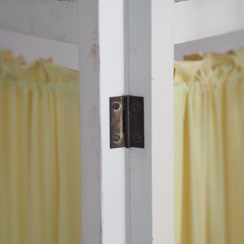 Upholstered 3-Fold Screen, 1900s For Sale - Image 5 of 10