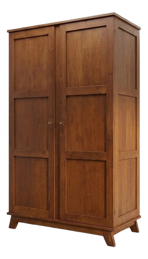 Mid-Century Modern French Wardrobe in Oak by René Gabriel, 1945