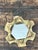 Vintage Punch Cut Brass Mirror For Sale - Image 4 of 12