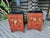 Rare Pair of 19th Century Chinese Red Lacquer Chinoiserie Cabinets For Sale - Image 11 of 16